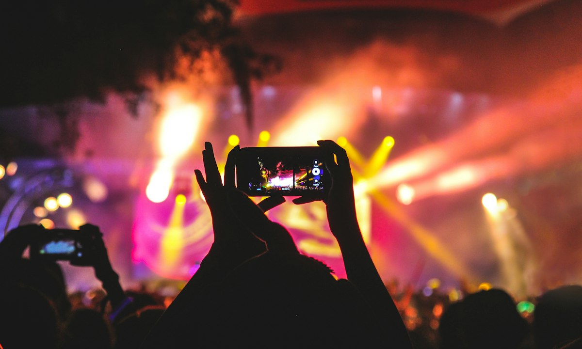 A concert stage